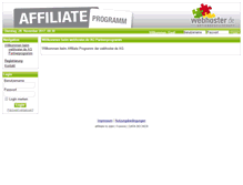 Tablet Screenshot of affiliate.webhoster.ag